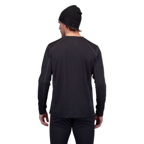 SPYDER Mens Performance Crew Top Sz XL Black Long Sleeve - Picture 2 of 10